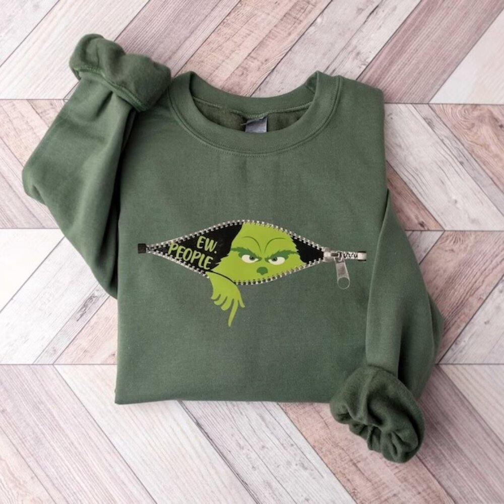 Ew People Shirt Christmas Grinch Sweatshirt Grinchmas Sweatshirt 17